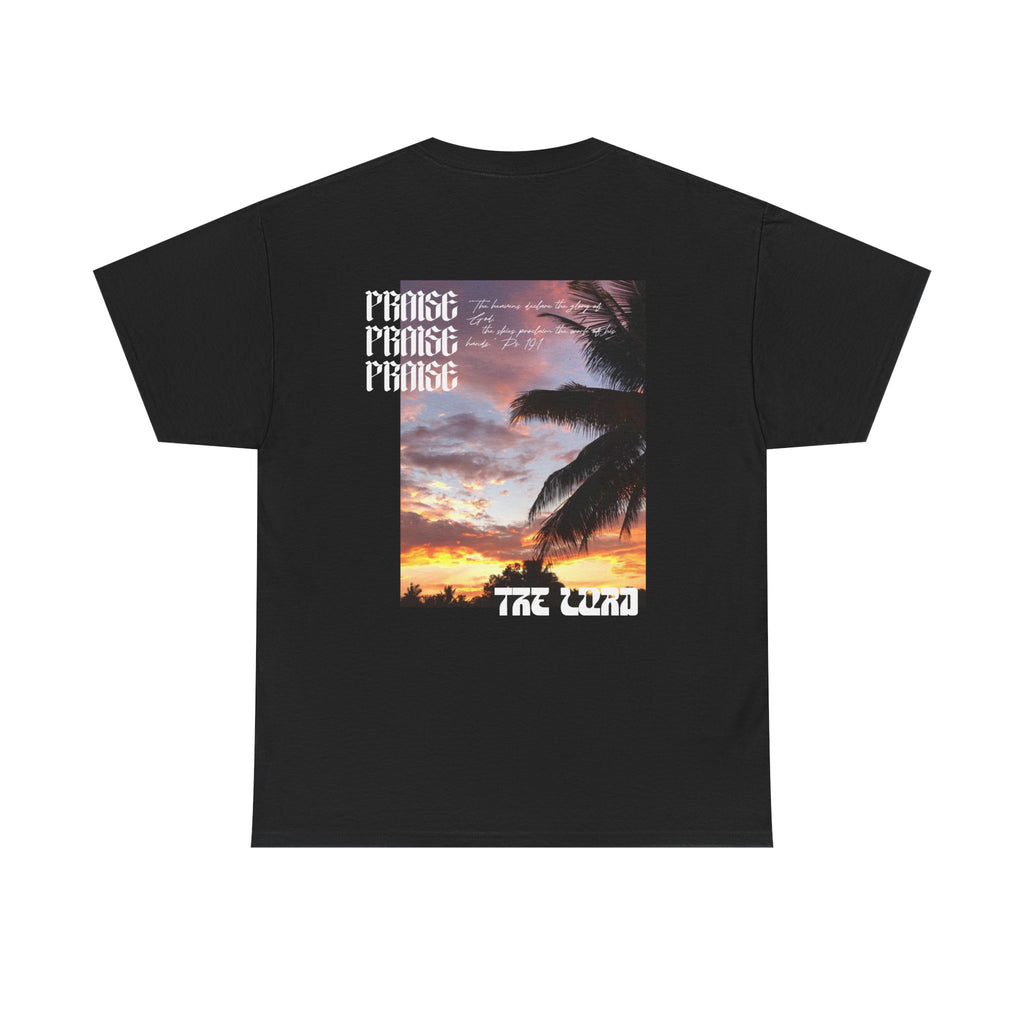 Psalm 19:1 Tee Black — Christian Faith Graphic Shirt