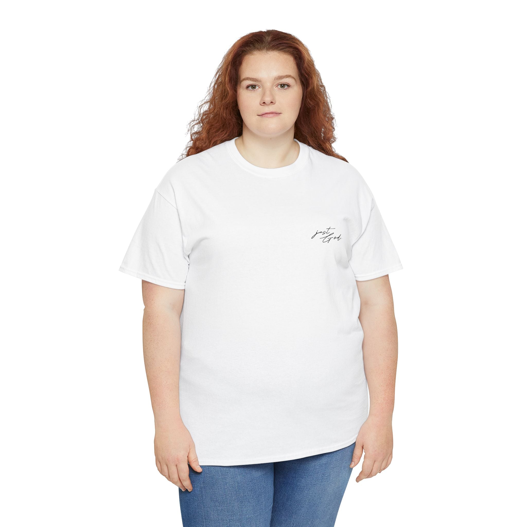 Embroidery Logo Heavy Cotton Tee White