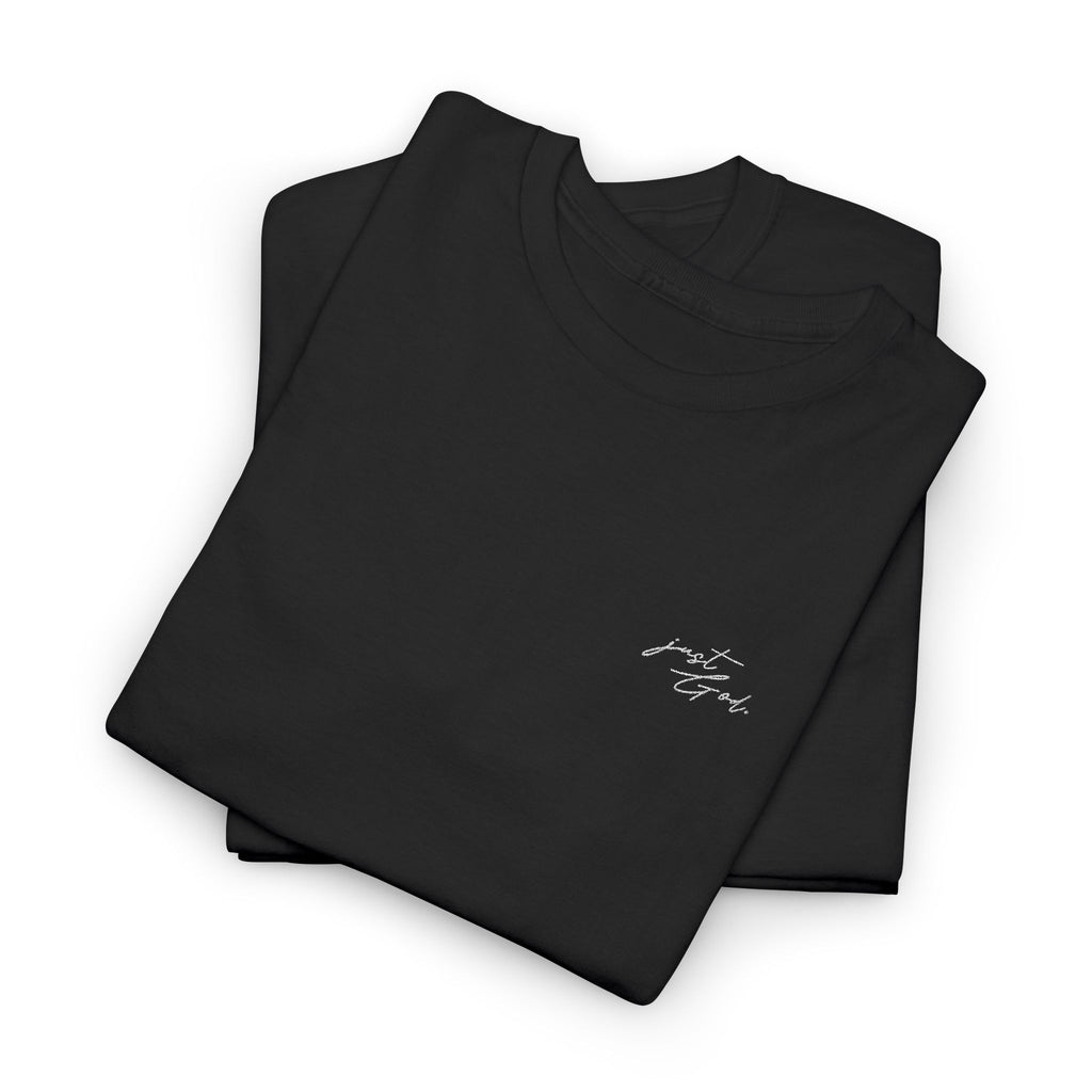 Embroidery Logo Unisex Heavy Cotton Tee Black