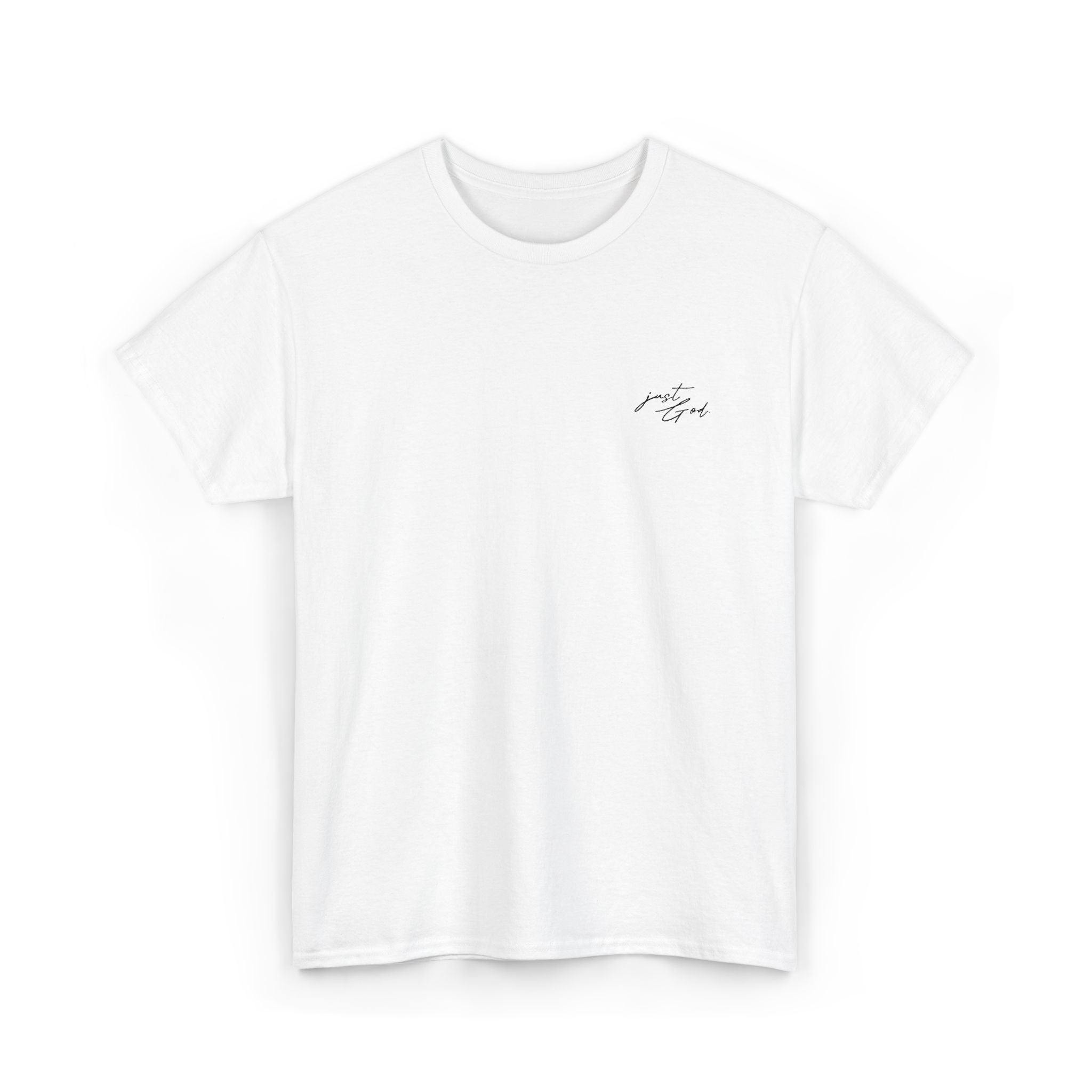 Embroidery Logo Heavy Cotton Tee White