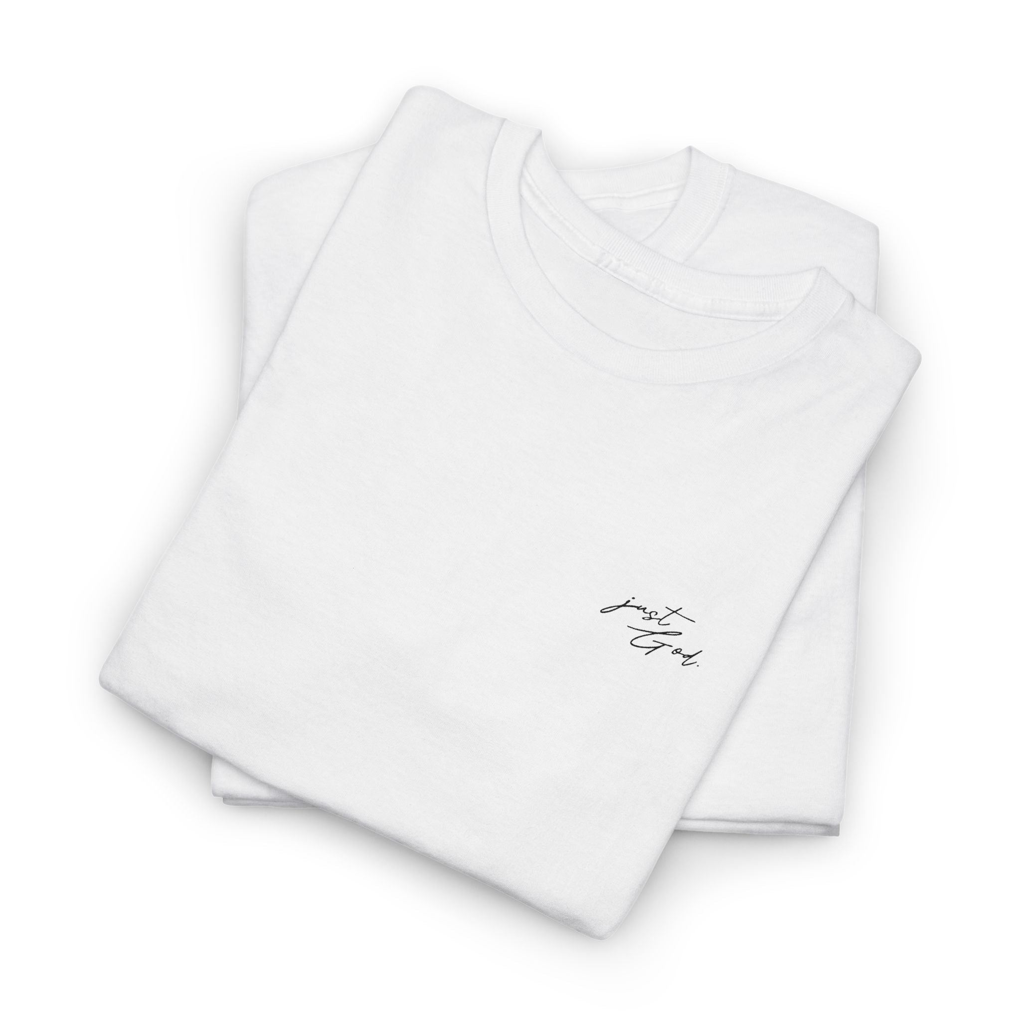 Embroidery Logo Heavy Cotton Tee White